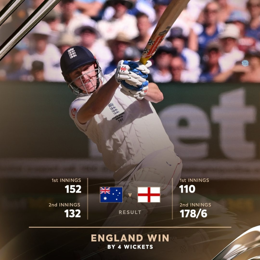 Australia vs England 4th Test Ashes series
